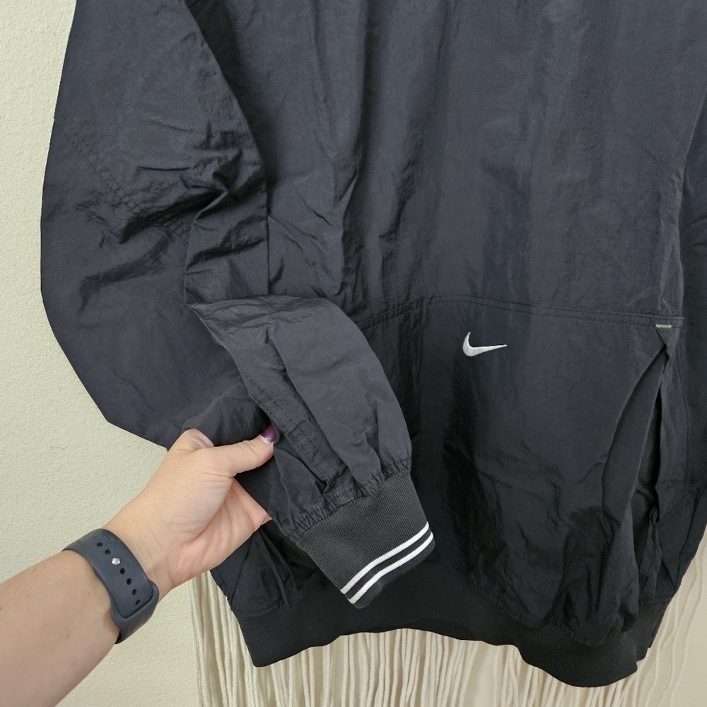 Vintage Nike Black Pullover Windbreaker Large - Picture 4 of 9
